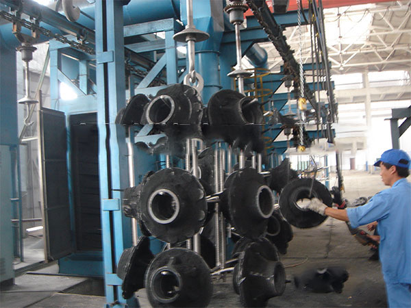 懸鏈步進式抛丸清理機