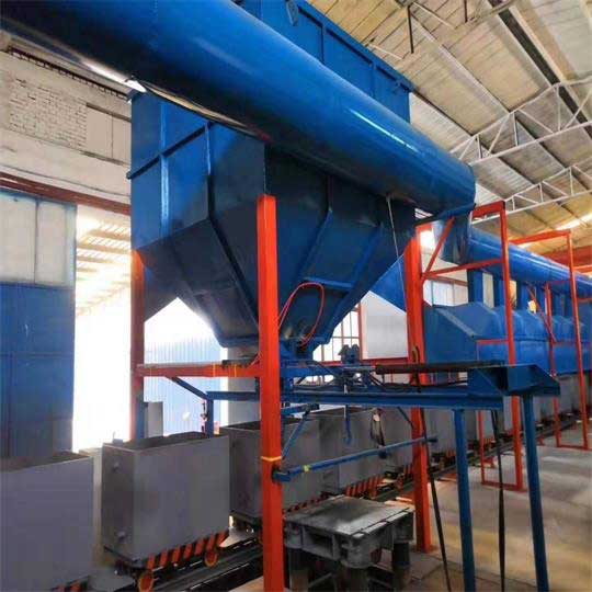 樹脂砂設備生産線